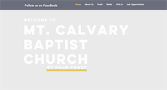 Desktop Screenshot of mtcalvarypc.org