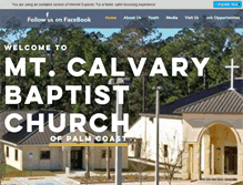Tablet Screenshot of mtcalvarypc.org